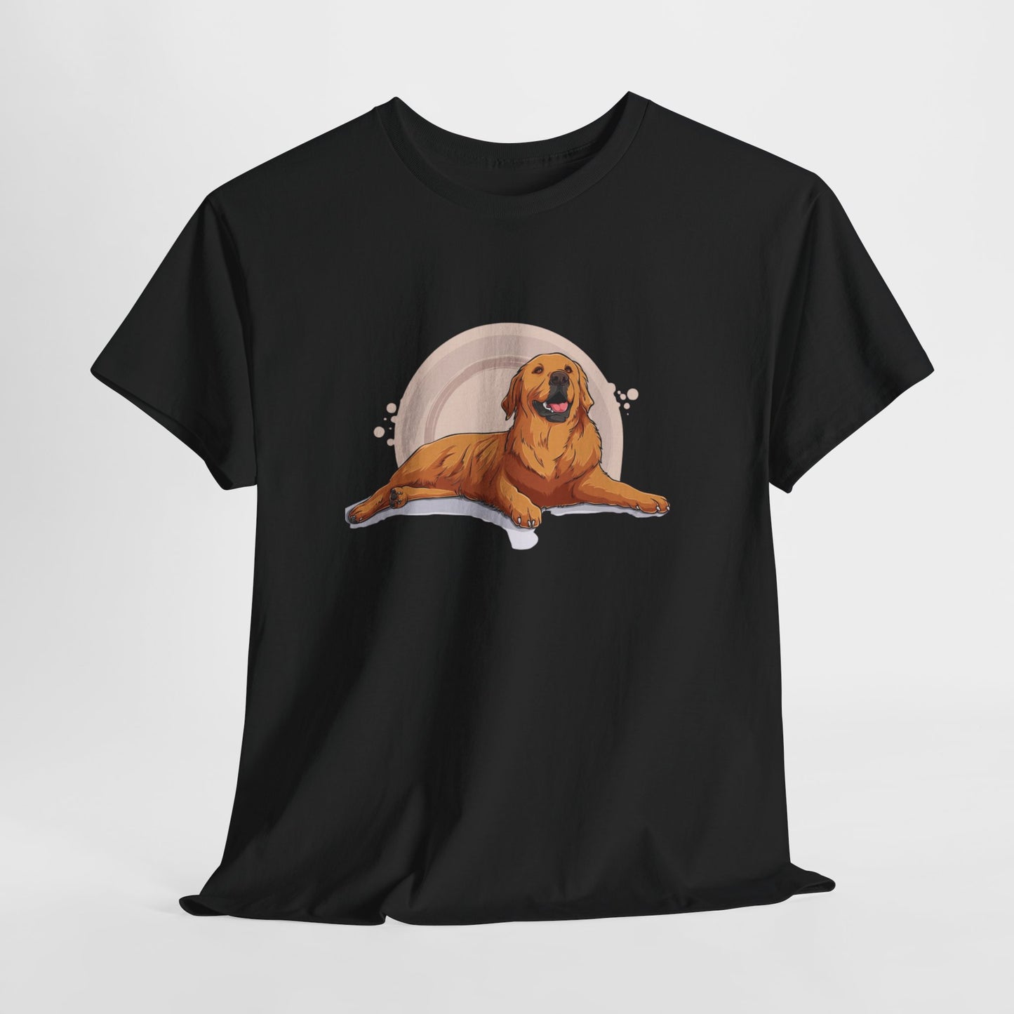Golden Retriever Graphic Relaxed Tee|Eco-Friendly - Limited