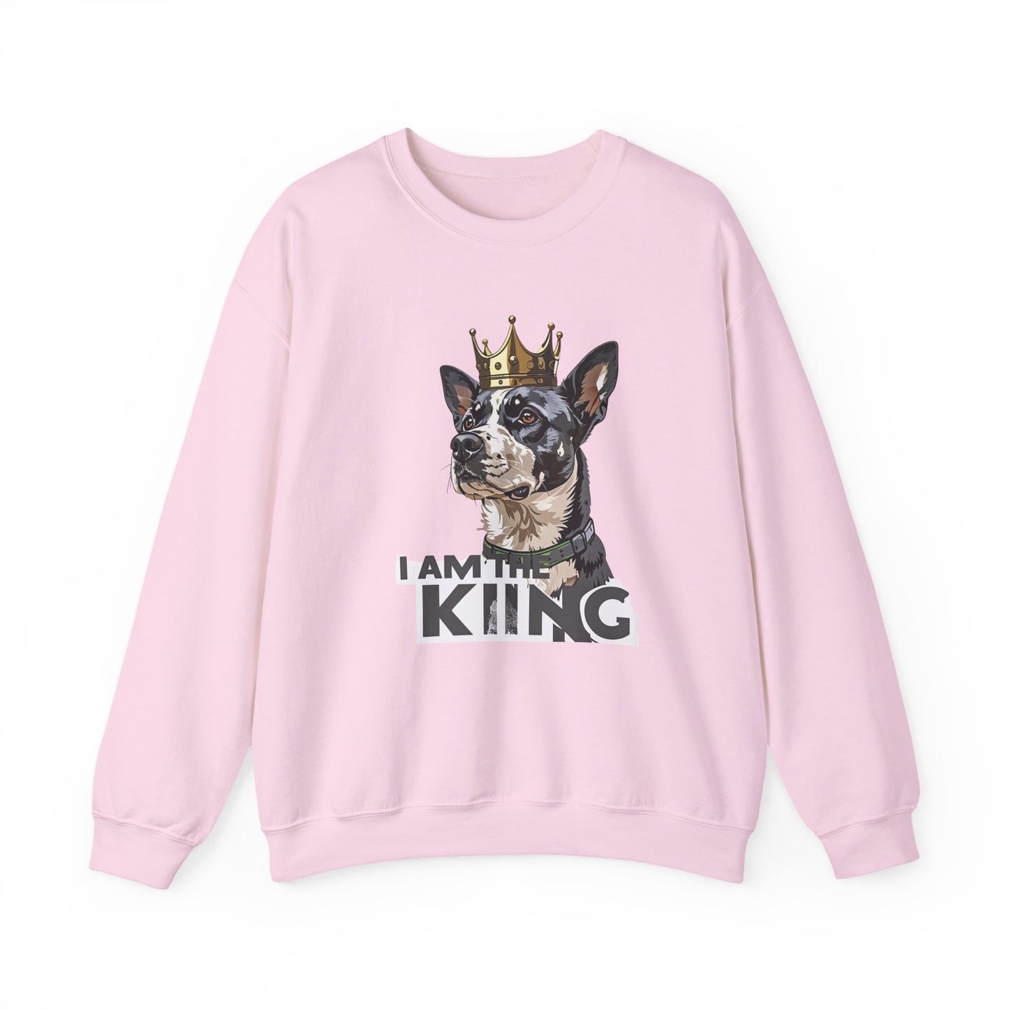 King Dog Crown Art Sweatshirt | Eco-Limited