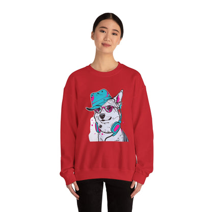 Urban DJ Dog Art Sweater | Eco-Limited