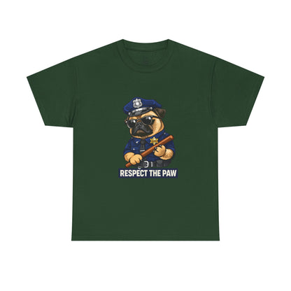 Respect The Paw K9 Officer Dog T-Shirt | Eco-Limited