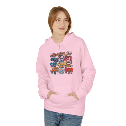 Retro Sticker Collage Graphic Hoodie|Eco-Friendly - Limited