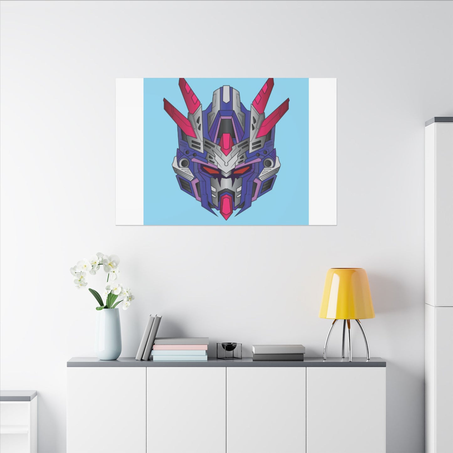 Mecha Warrior Helmet Organic Canvas