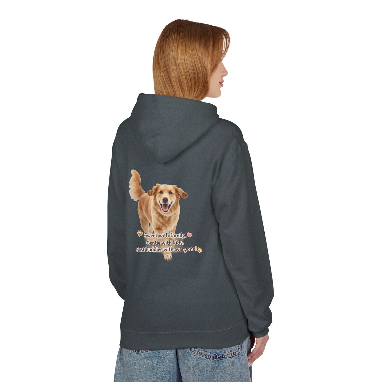 Golden Buddy Character Hoodie | Eco-Limited