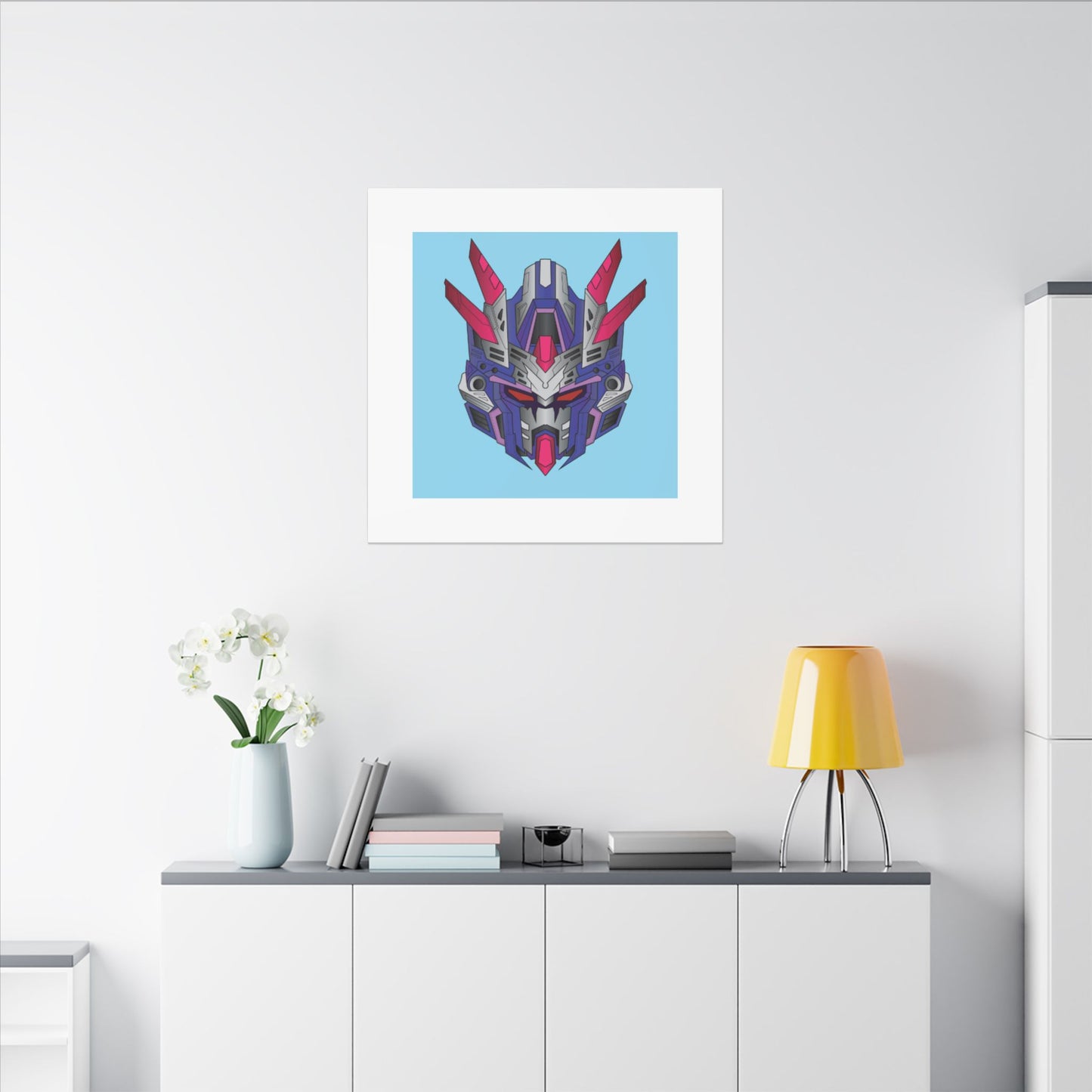 Mecha Warrior Helmet Organic Canvas