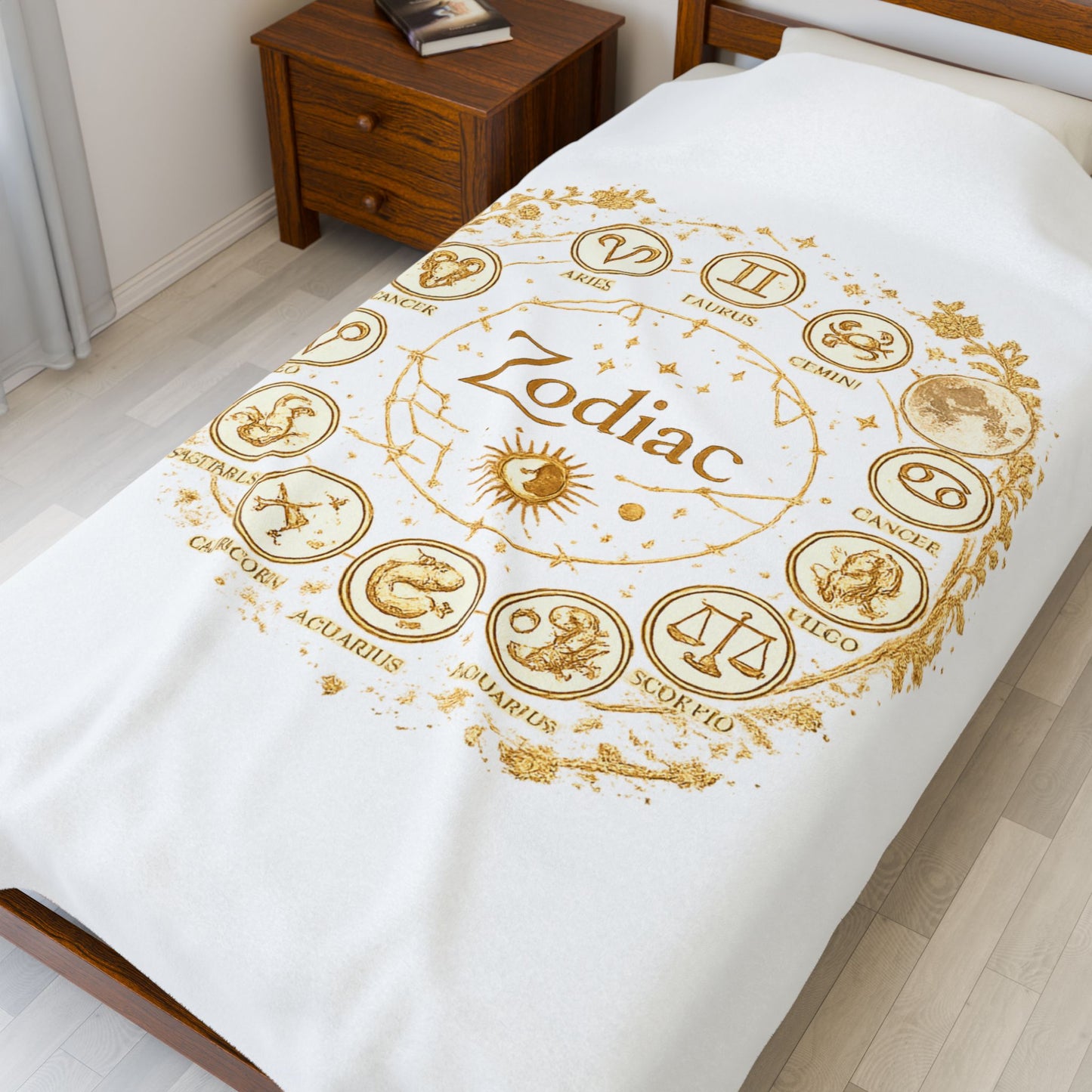 Golden Zodiac Astrology Blanket | Eco-Limited