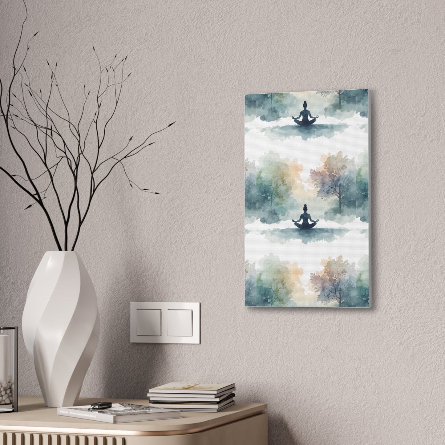 Peace Within Meditation Canvas Wall Art | Eco-Limited