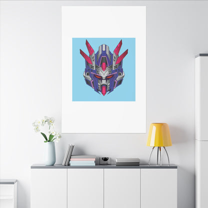 Mecha Warrior Helmet Organic Canvas