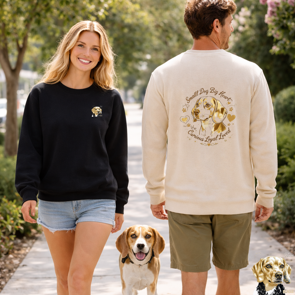 Beagle Small Dog Big Heart Sweater | Eco-Limited
