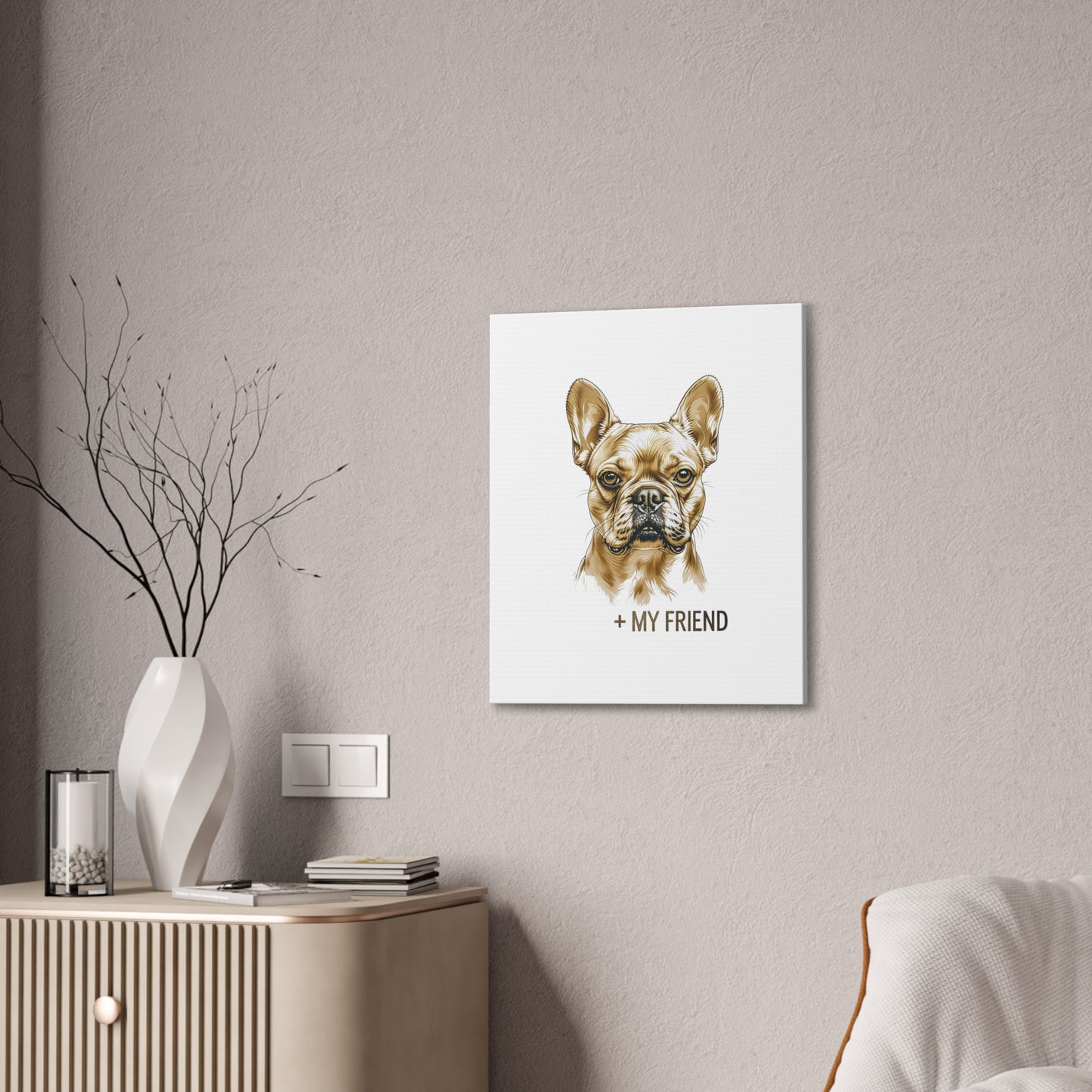French Bulldog My Friend Canvas Wall Art | Eco Limited