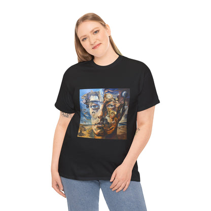 Surreal Split Mind Art T-Shirt | Eco-Limited