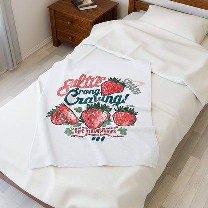 Salty &amp; Strong Strawberry Blanket | Eco-Limited