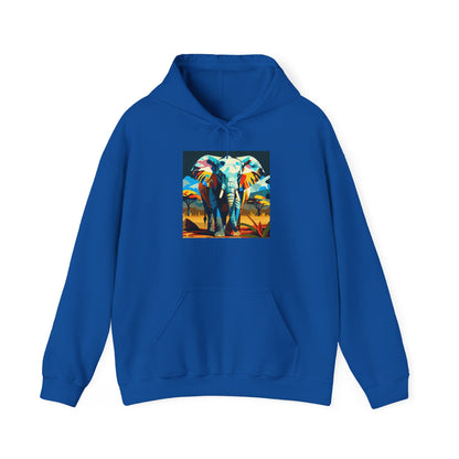 Electric Elephant Art Hoodie | Eco-Limited