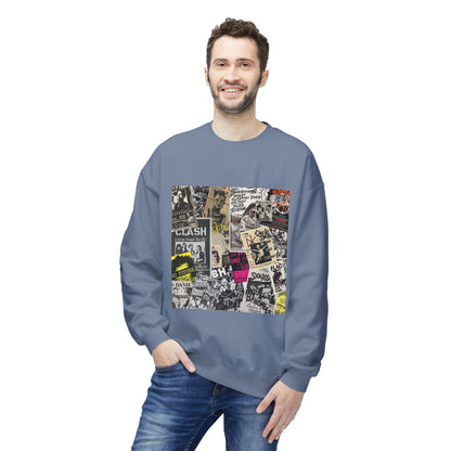 Punk Collage Art Graphic Sweatshirt | Eco-Limited