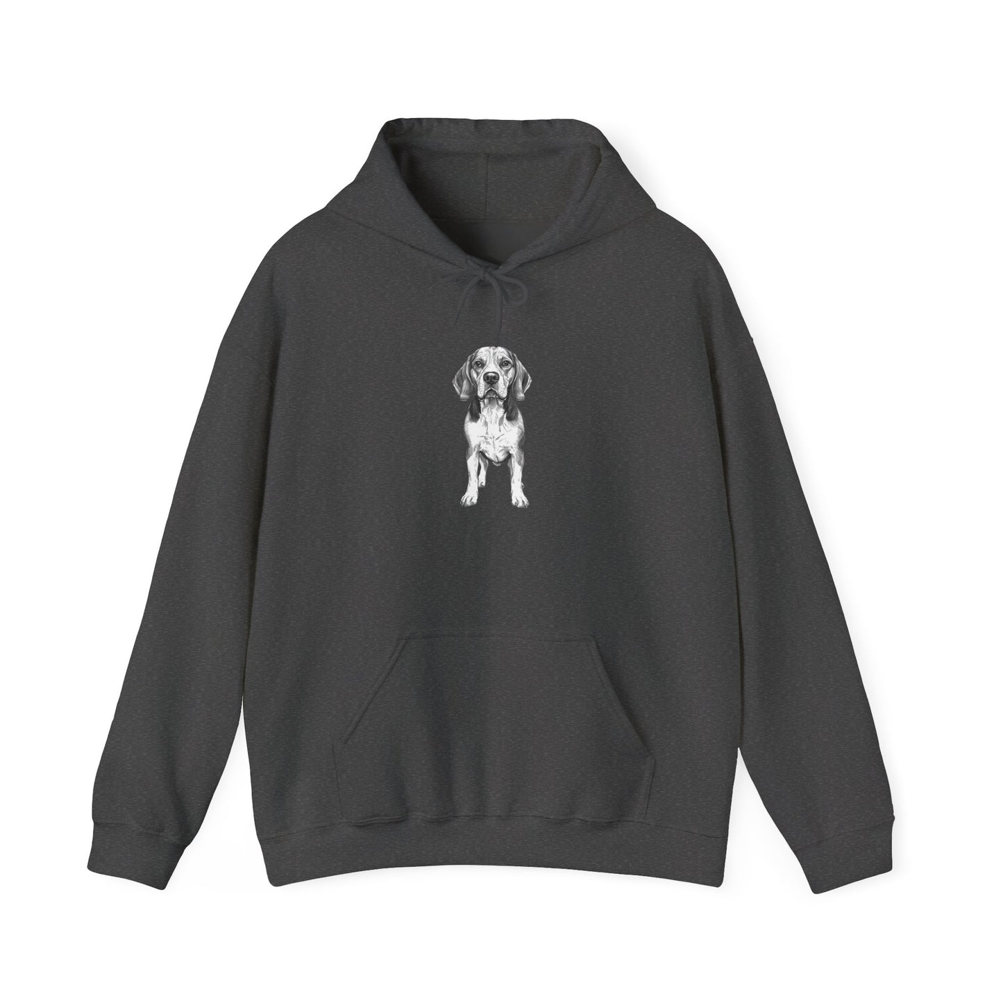 Beagle Sketch Minimal Art Hoodie | Eco-Limited