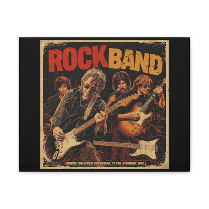 Rock Band Vintage Canvas Wall Art | Eco - Limited