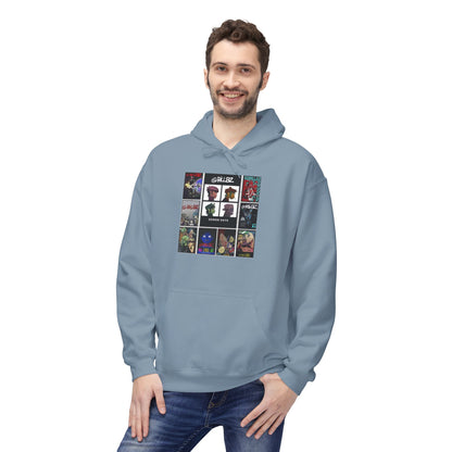 Gorillaz Album Art Collage Graphic Hoodie | Eco-Limited