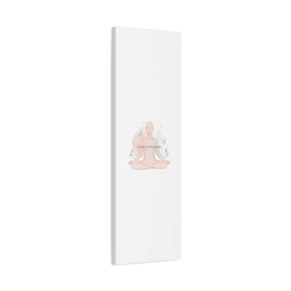 Focus on Intentions Canvas | Gentle Wellness Wall Art, Pastel Gradient Meditation Print