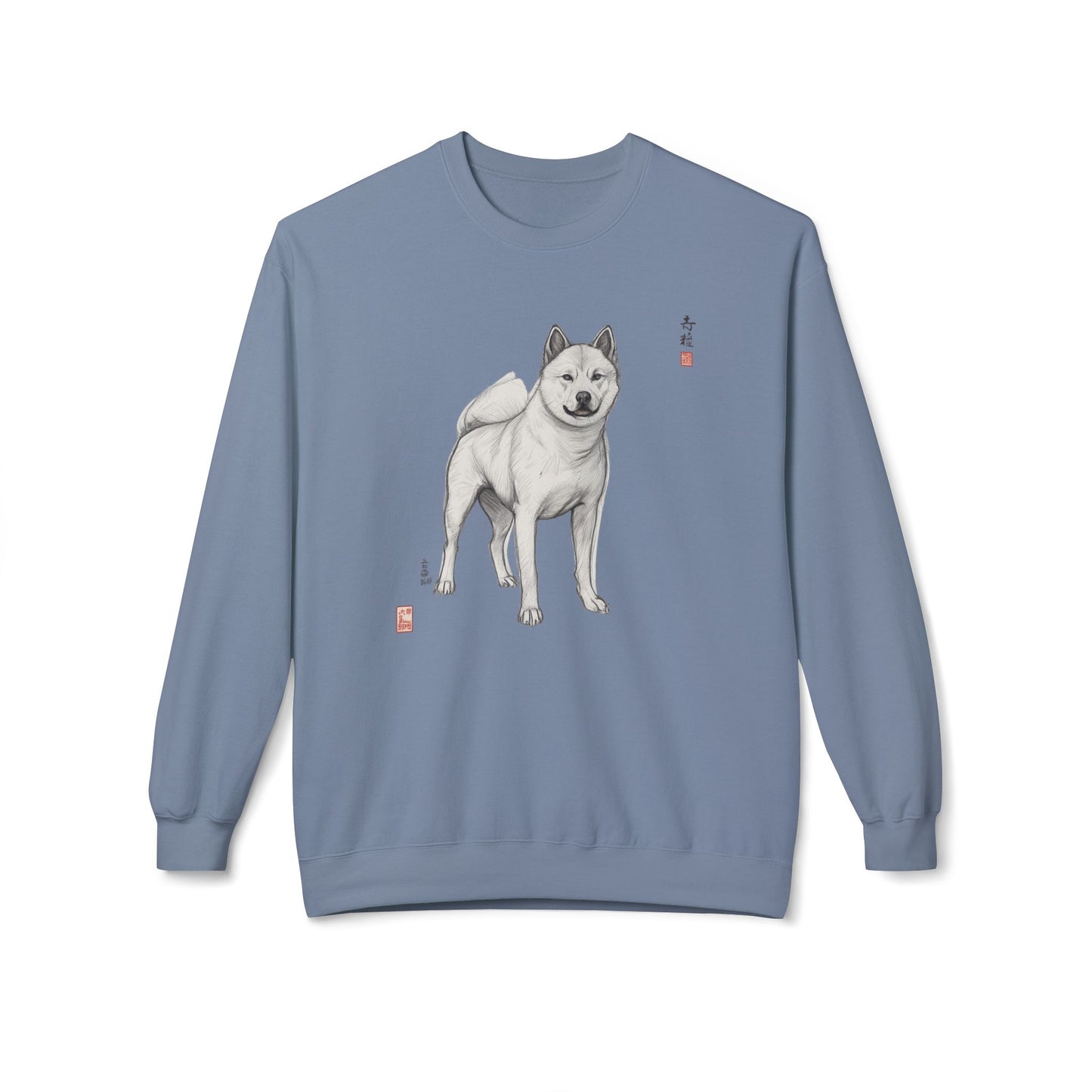 Korean Jindo Ink Illustration Sweatshirt | Eco-Limited