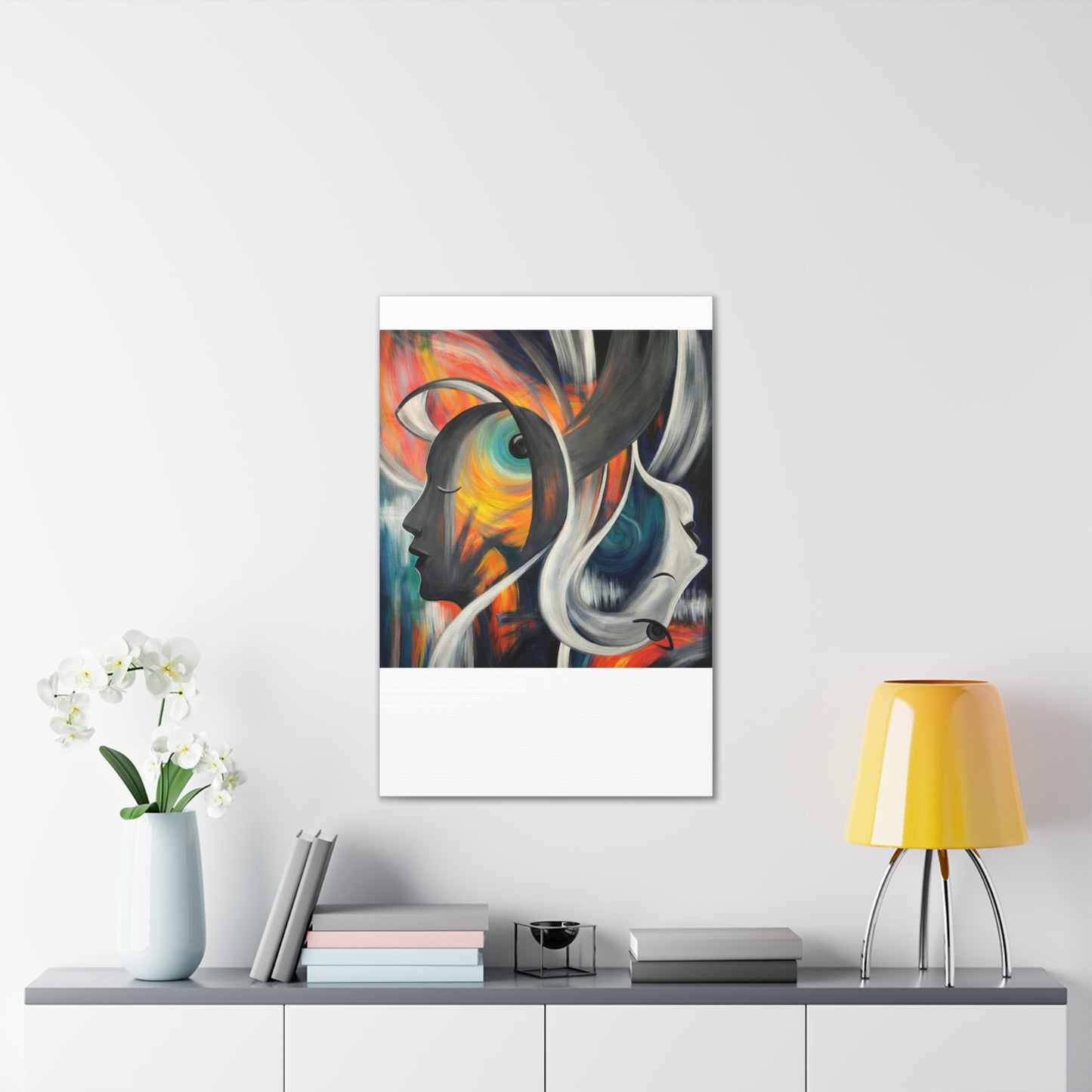 Abstract Expression Portrait Canvas | Eco-Limited