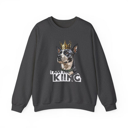 King Dog Crown Art Sweatshirt | Eco-Limited