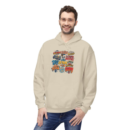 Retro Sticker Collage Graphic Hoodie|Eco-Friendly - Limited