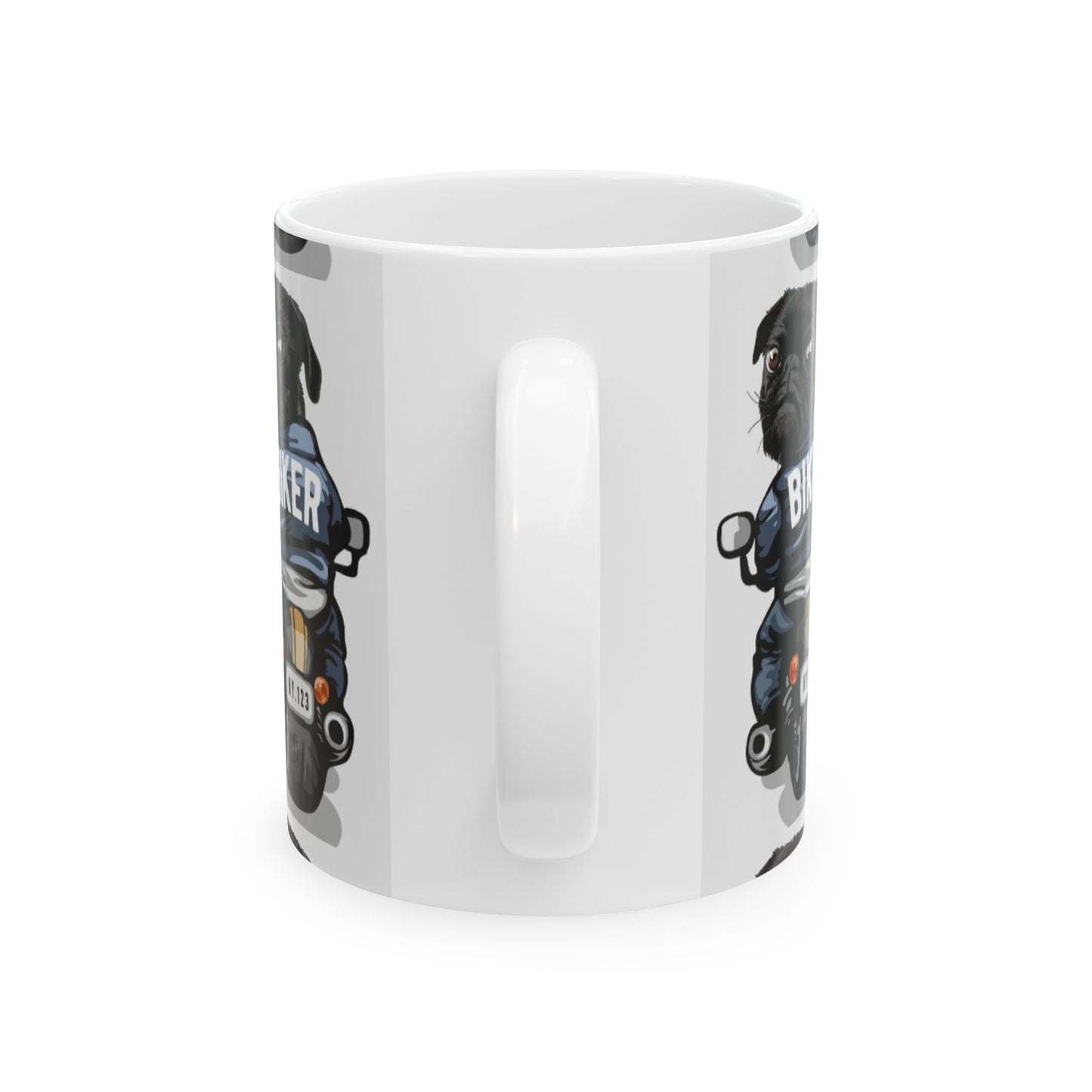 Cute Motorcycle Dog Coffee Cup (11oz, 15oz)