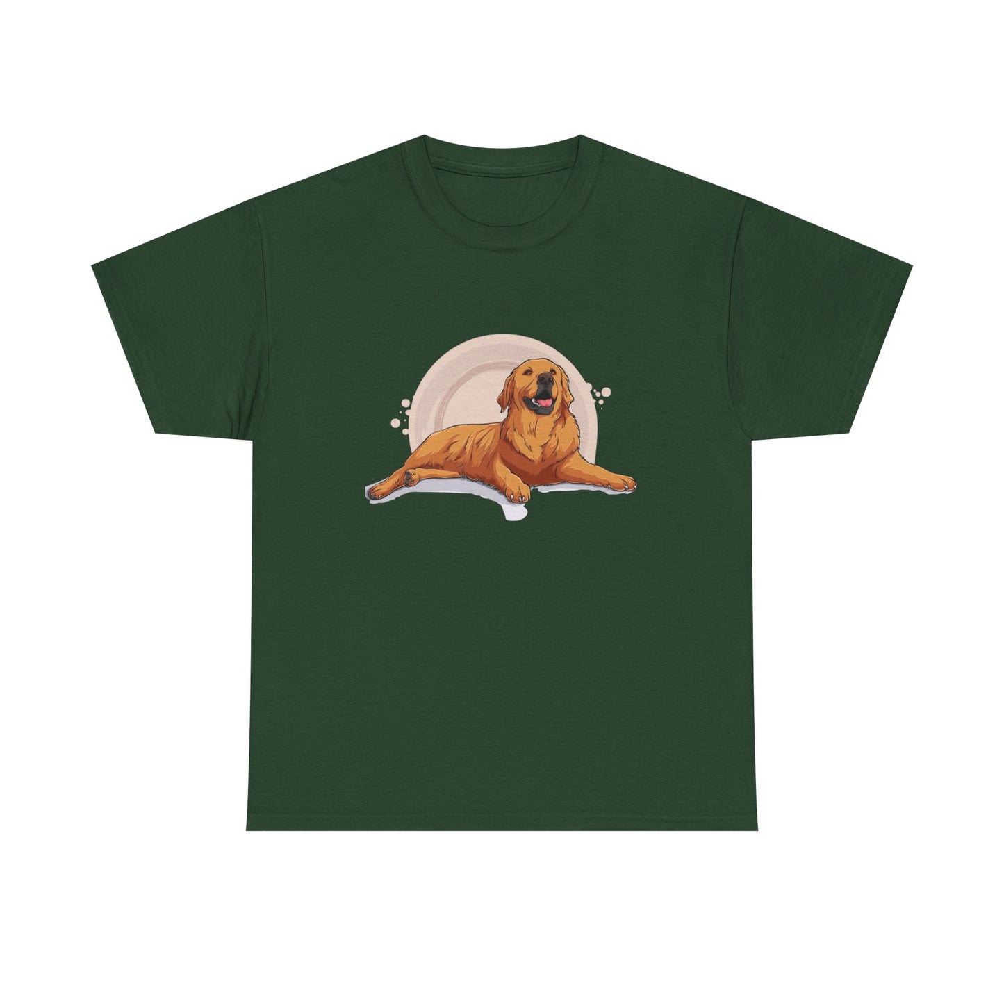 Golden Retriever Graphic Relaxed Tee|Eco-Friendly - Limited