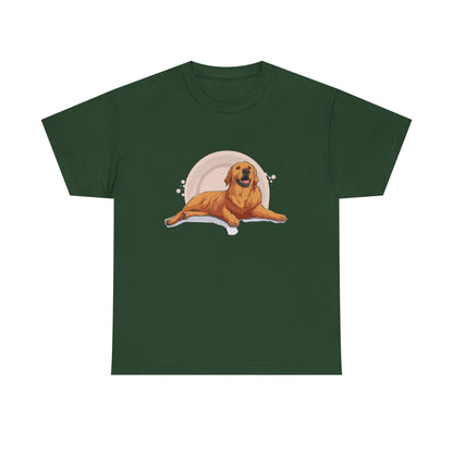 Golden Retriever Graphic Relaxed Tee|Eco-Friendly - Limited