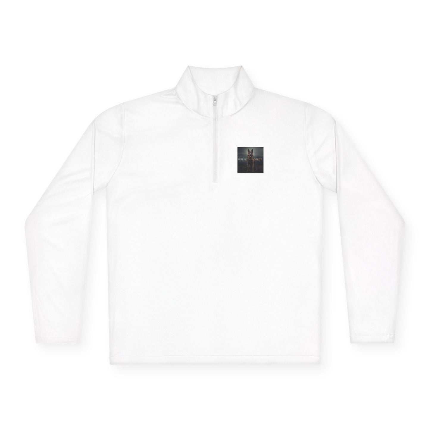 German Shepherd Born To Protect Quarter Zip Pullover | Eco-Limited
