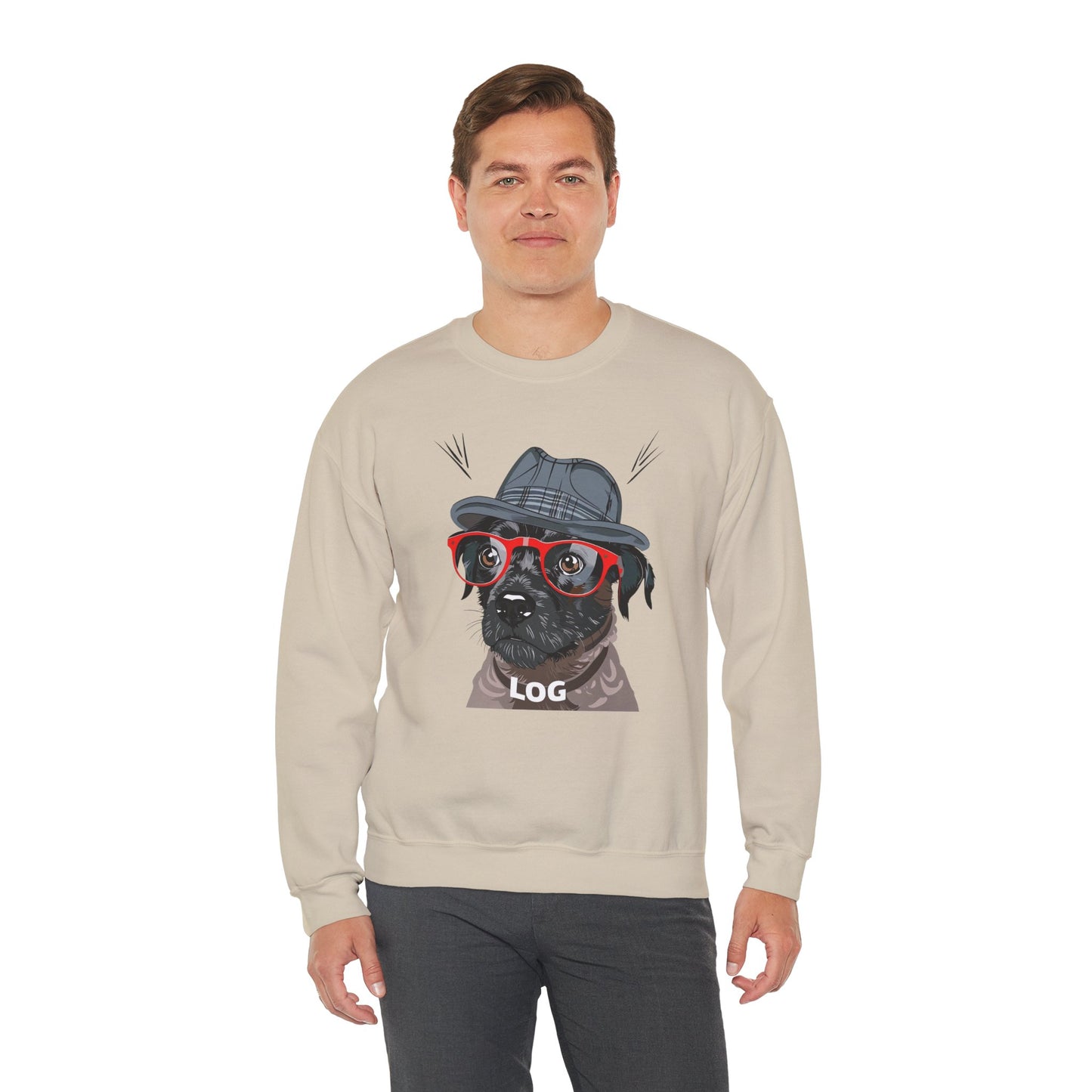 LOG Street Dog Art Sweatshirt | Eco-Limited