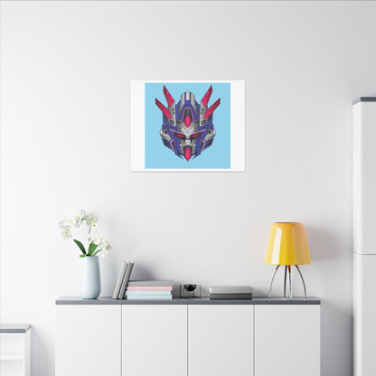 Mecha Warrior Helmet Organic Canvas