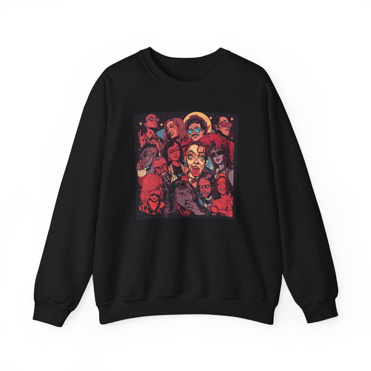 Rock Band Faces Art Sweater | Eco-Limited