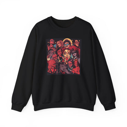 Rock Band Faces Art Sweater | Eco-Limited