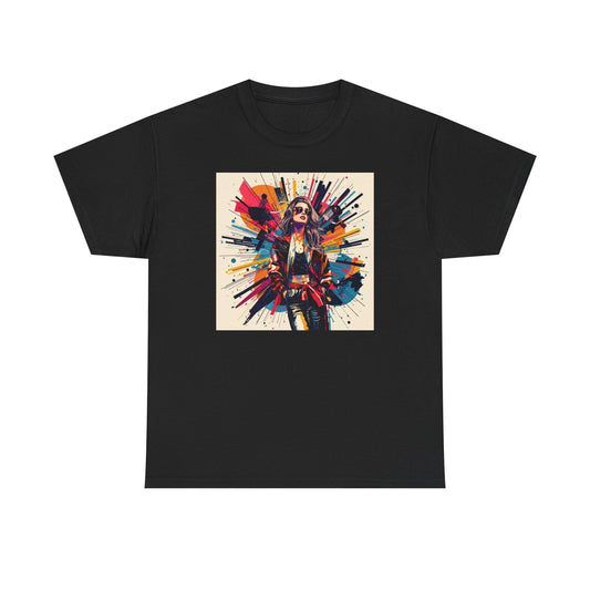Urban Color Burst Graphic T-Shirt | Eco-Limited