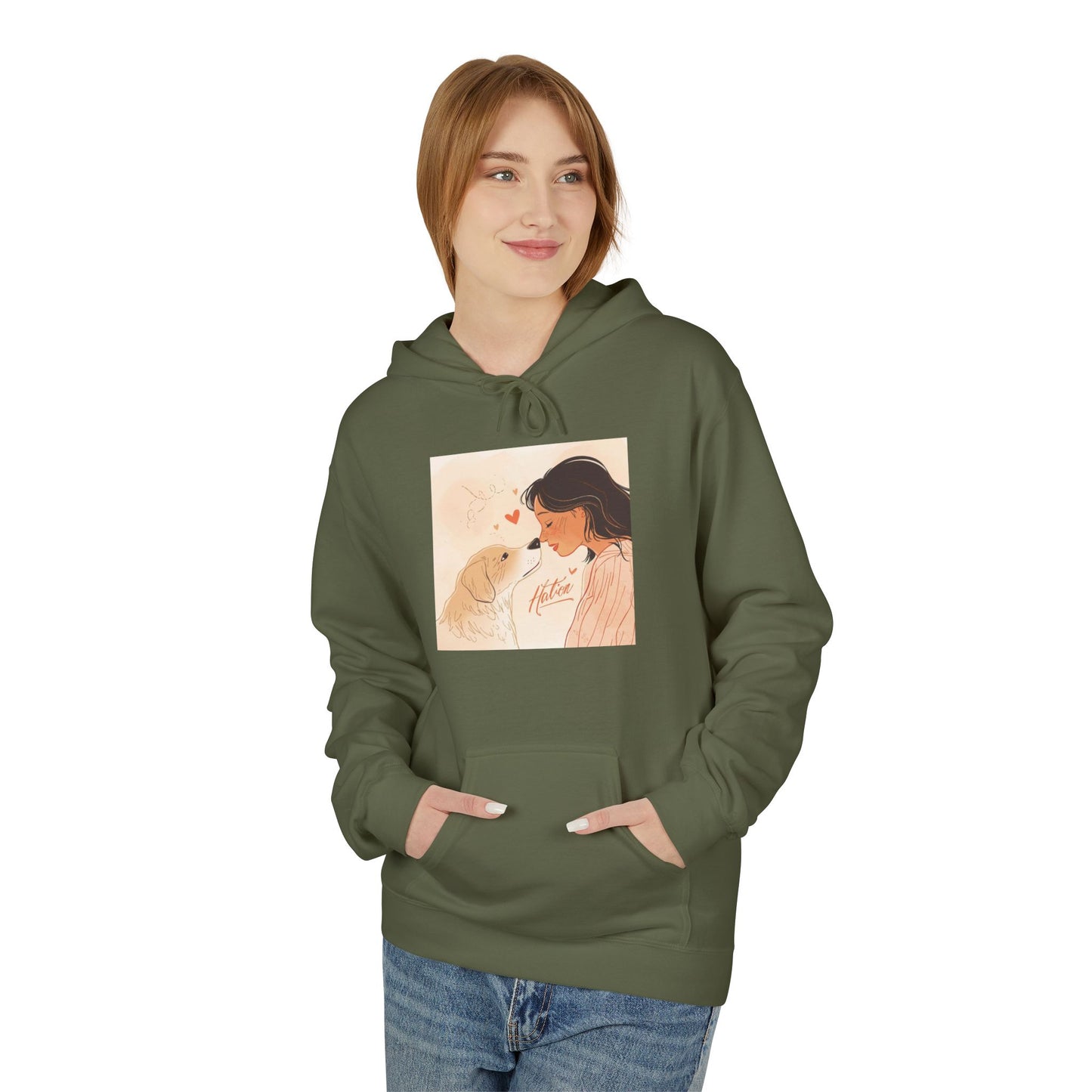Dog Mom Love Moment Graphic Hoodie Gift | Eco-Friendly - Limited