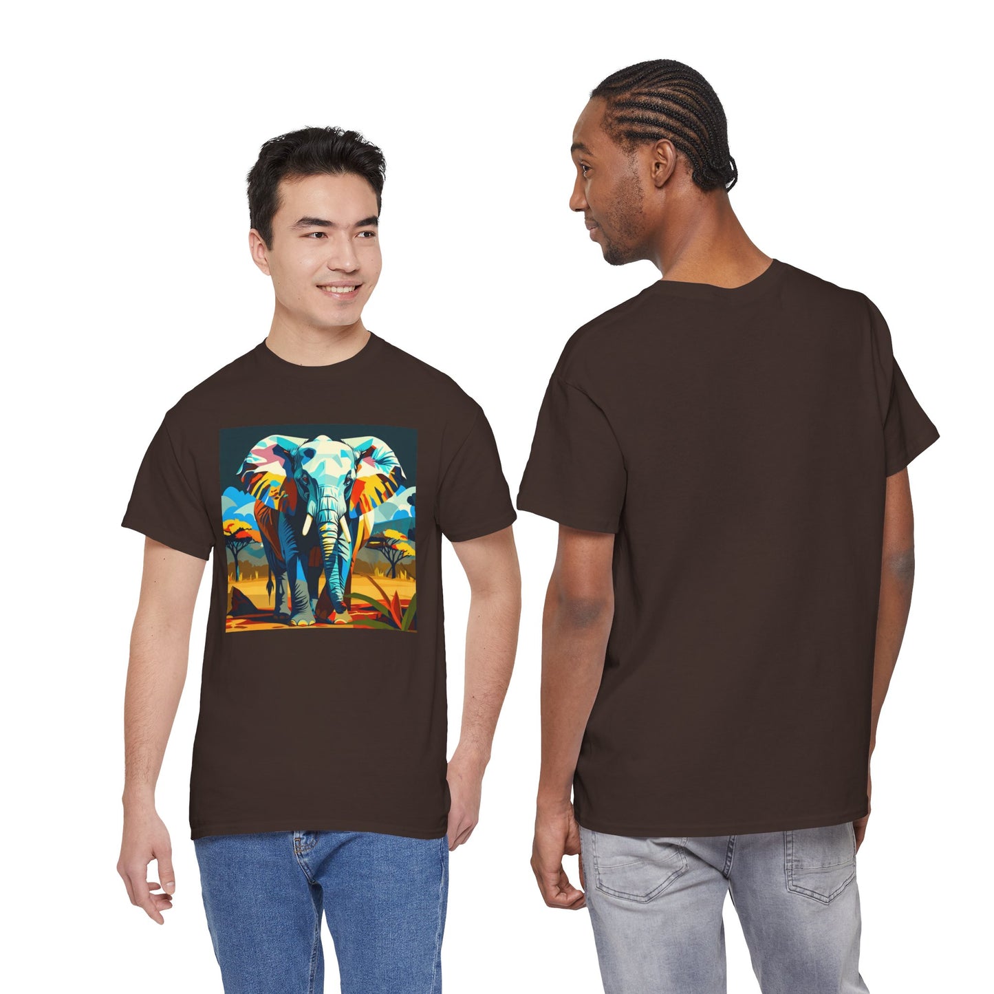 Colorful Elephant Art T-Shirt | Eco-Limited