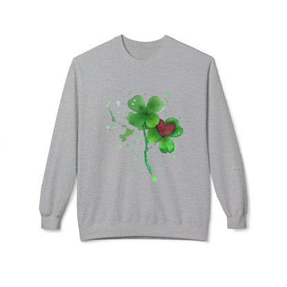 Lucky Love Clover Watercolor Sweatshirt | Eco-Limited