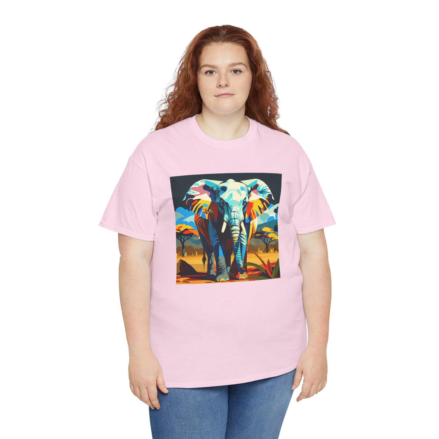 Colorful Elephant Art T-Shirt | Eco-Limited