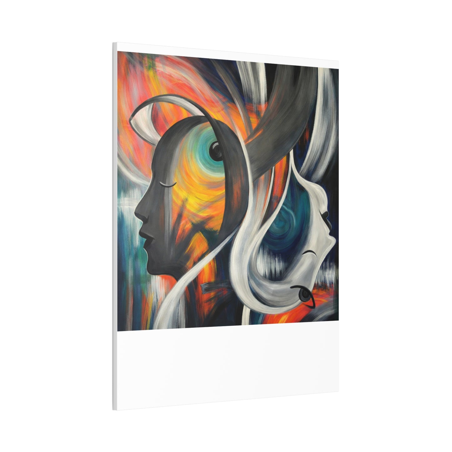 Abstract Expression Portrait Canvas | Eco-Limited