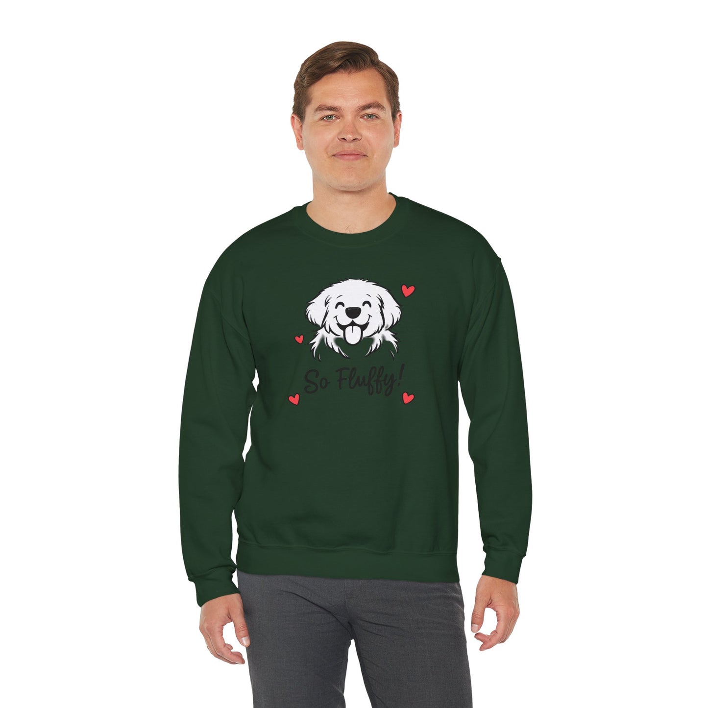 So Fluffy Puppy Graphic Sweatshirt | Eco-Limited