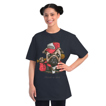 Organic Gangster Pug T-Shirt | Organic-Limited