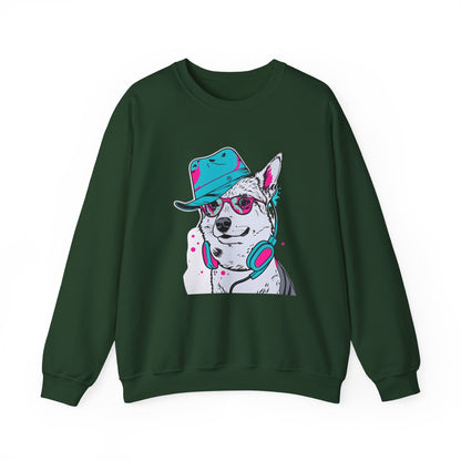 Urban DJ Dog Art Sweater | Eco-Limited