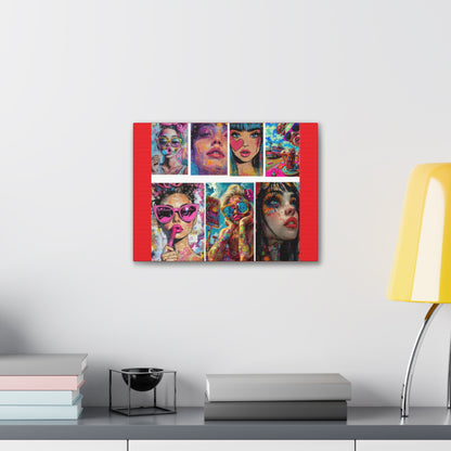 Pop Art Muse Canvas | Statement Wall Art