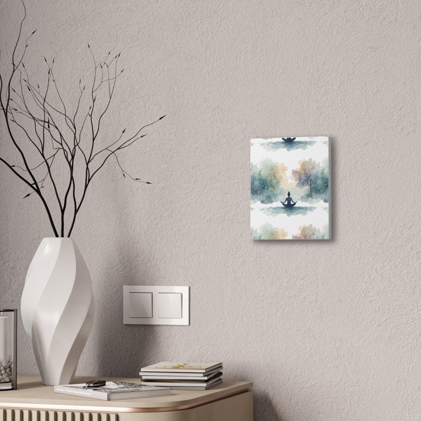 Peace Within Meditation Canvas Wall Art | Eco-Limited