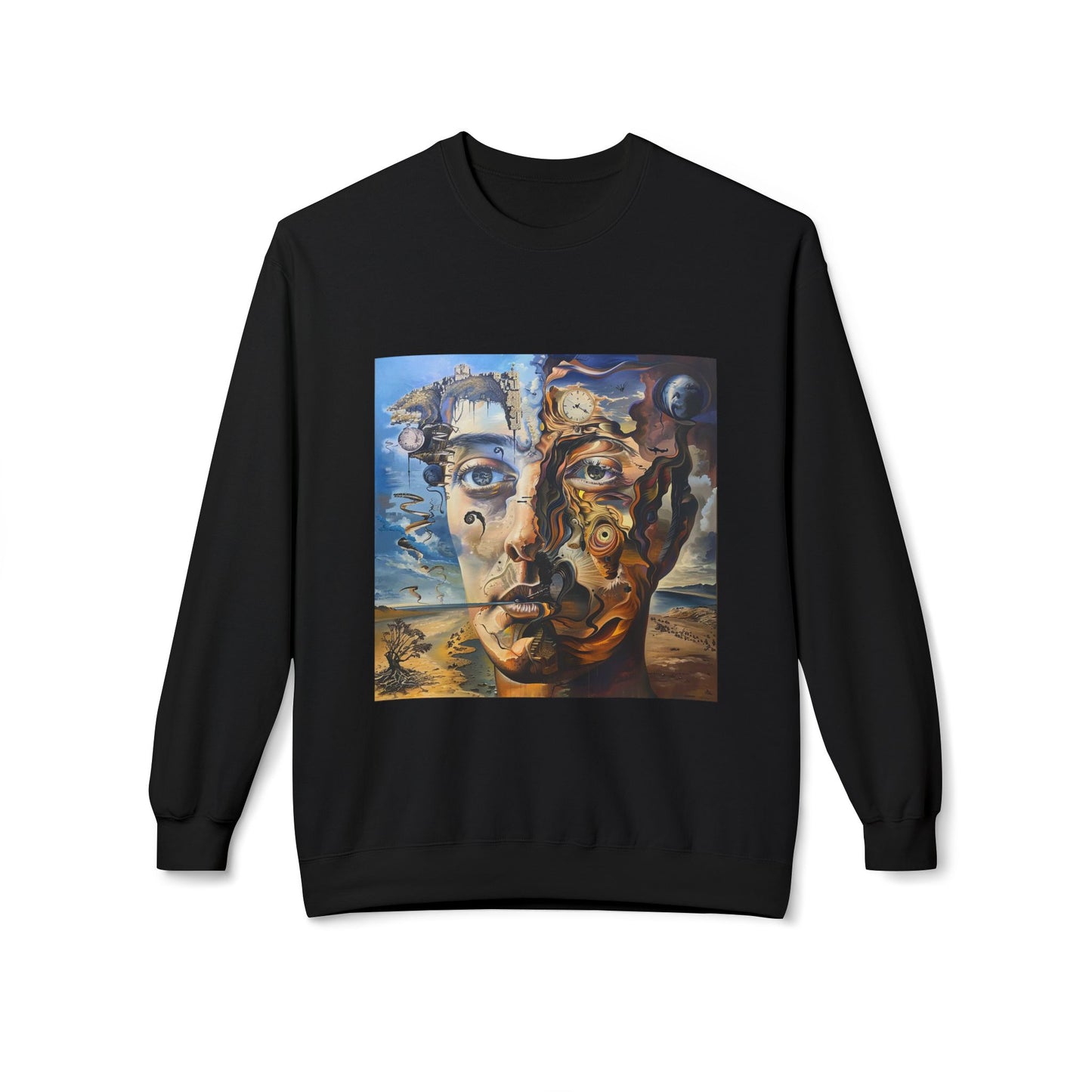 Surreal Split Mind Art Sweatshirt | Eco-Limited