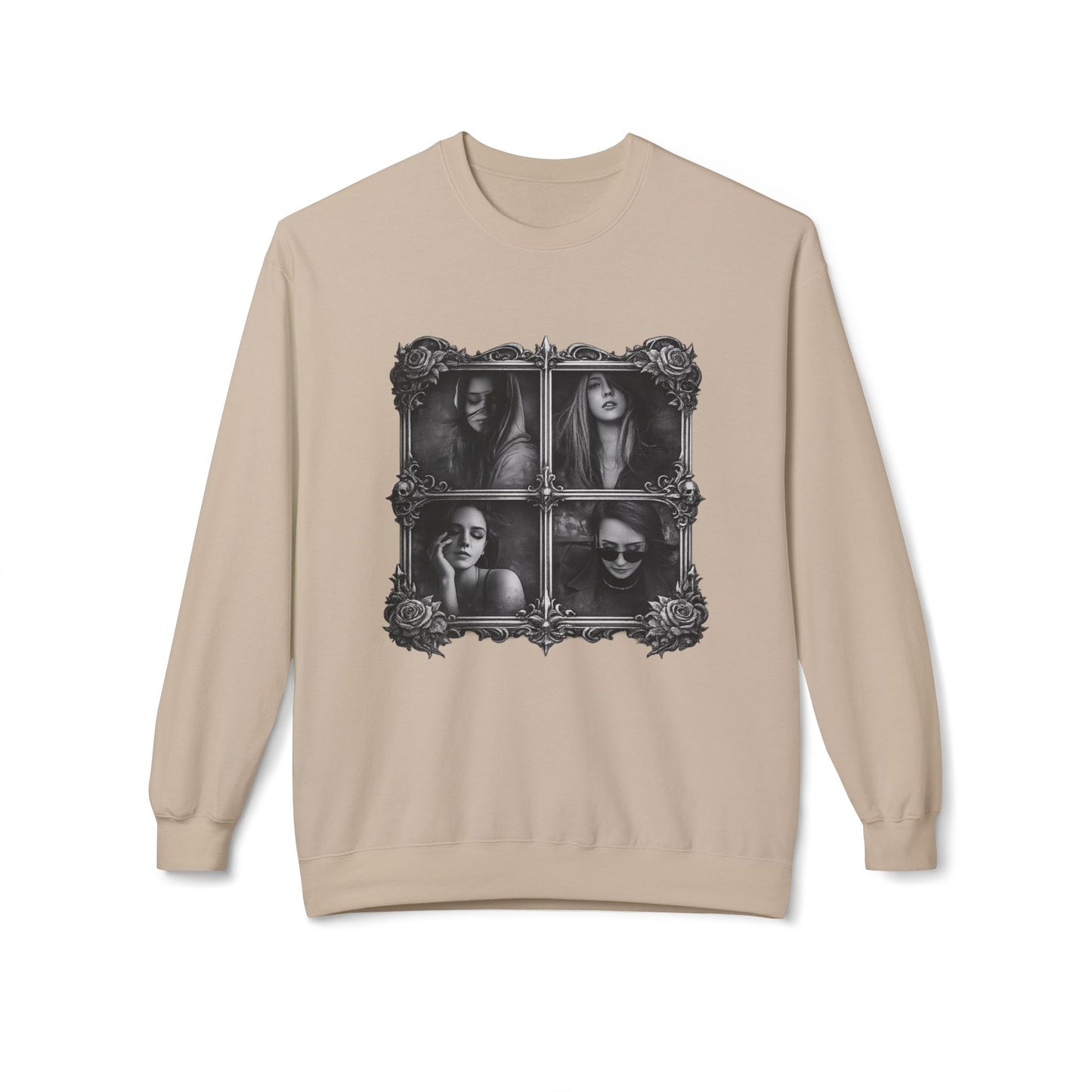 Framed Silence Portrait Sweatshirt | Eco-Limited