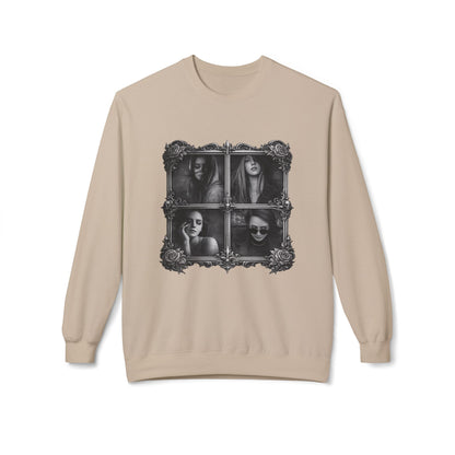 Framed Silence Portrait Sweatshirt | Eco-Limited