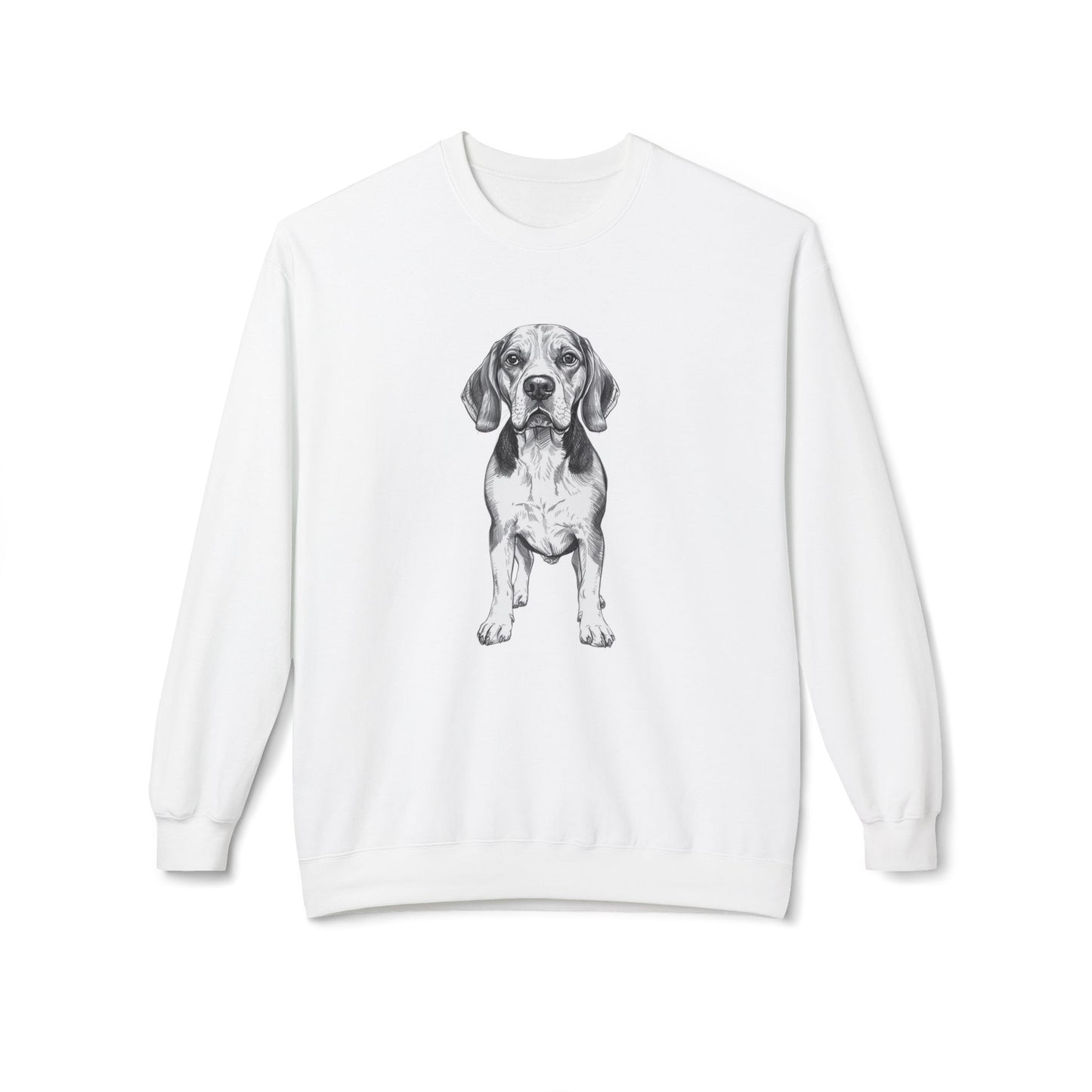 Beagle Sketch Minimal Art Sweatshirt | Eco-Limited
