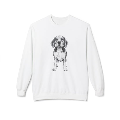 Beagle Sketch Minimal Art Sweatshirt | Eco-Limited