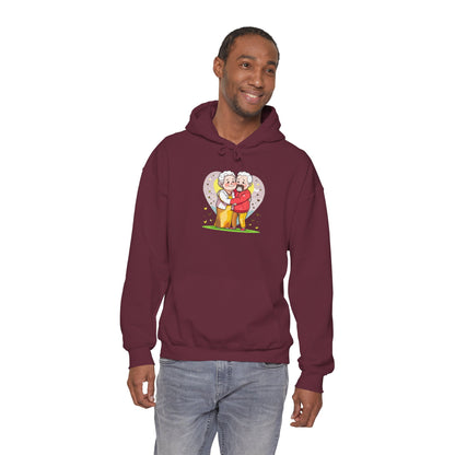 Heartwarming Elderly Couple Hoodie – Cozy Gift Style